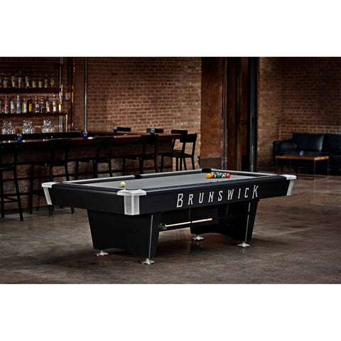 Image of Brunswick Billiards Black Wolf PRO Pool Table-Billiards-Brunswick-7 Foot-Drop Pocket-Game Room Shop