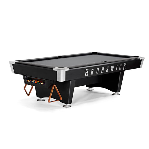 Image of Brunswick Billiards Black Wolf PRO Pool Table-Billiards-Brunswick-7 Foot-Drop Pocket-Game Room Shop