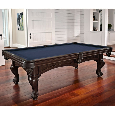 Image of Brunswick Billiards Santini Espresso 8 Foot Pool Table (Post Legs)-Billiards-Brunswick-Game Room Shop
