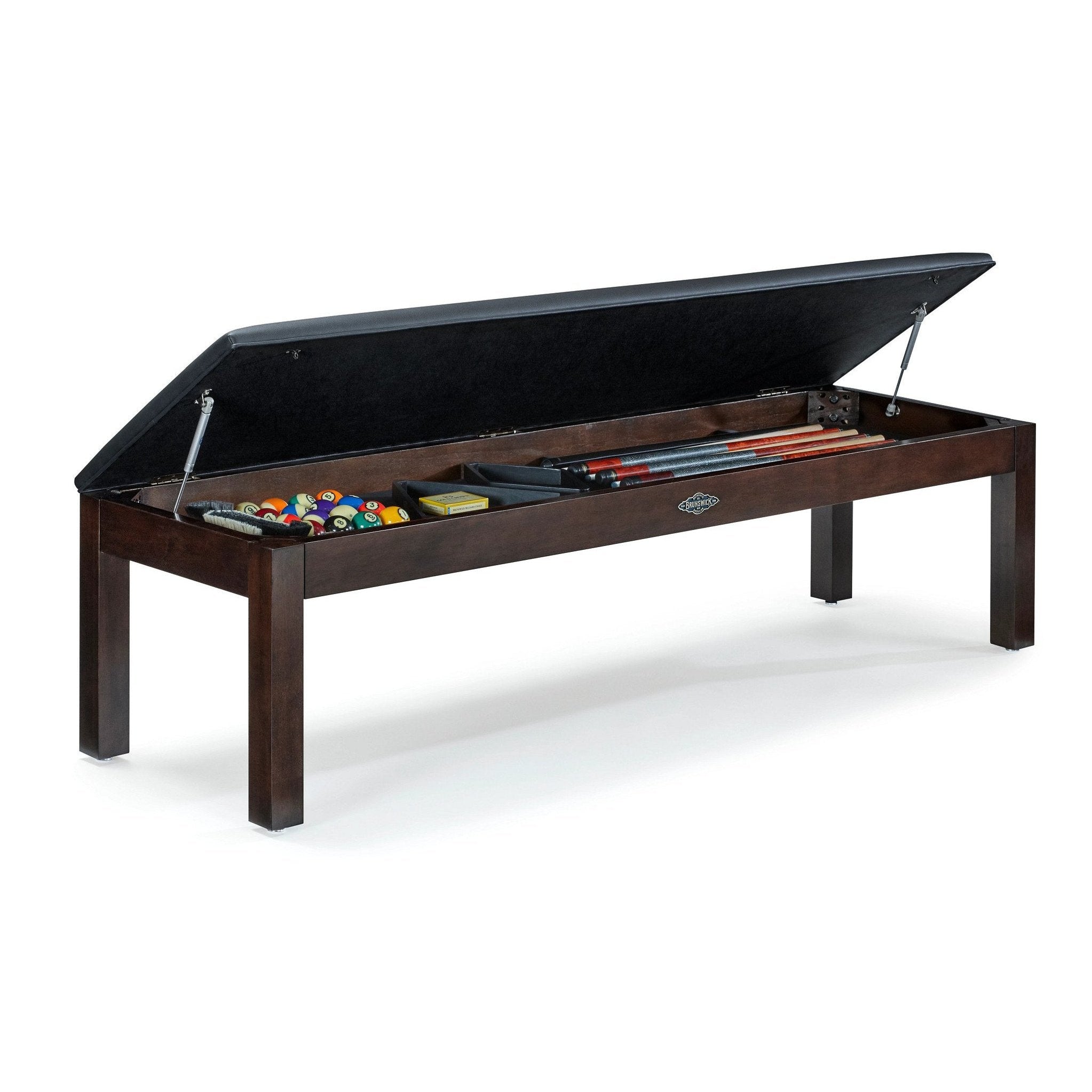 Collecting Bench Brunswick Centennial Storage Bench — Game Room Shop
