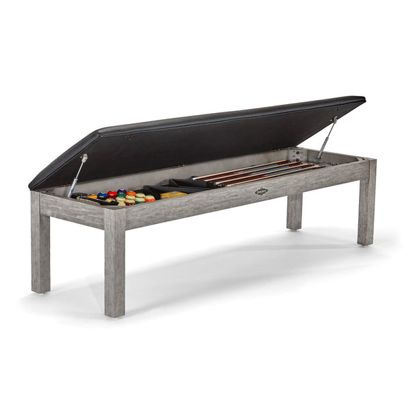 Brunswick Centennial Storage Bench-Storage & Entryway Benches-Brunswick-Rustic Grey-Game Room Shop
