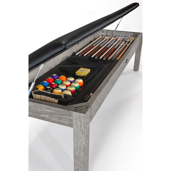 Brunswick Centennial Storage Bench-Storage & Entryway Benches-Brunswick-Rustic Grey-Game Room Shop