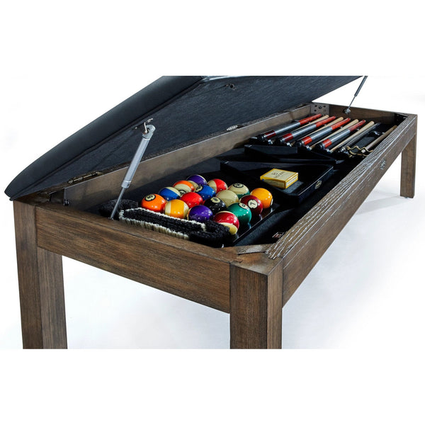 Brunswick Centennial Storage Bench-Storage & Entryway Benches-Brunswick-Rustic Grey-Game Room Shop
