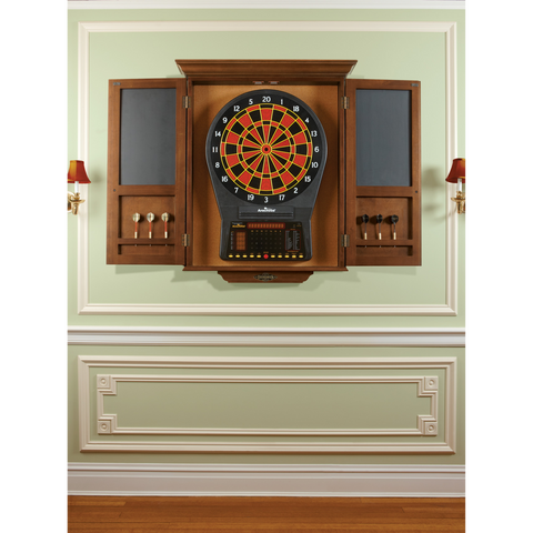 Image of Brunswick Dartboard Cabinet-Dartboard Cabinets-Brunswick-Espresso-Game Room Shop