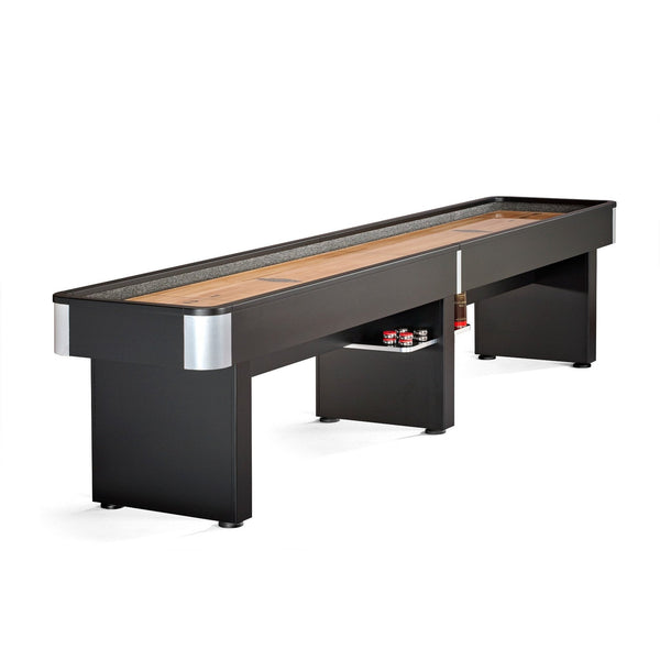 Brunswick Delray II Shuffleboard Table in Black-Shuffleboards-Brunswick-9' Length-Game Room Shop