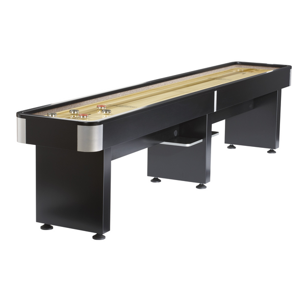 Brunswick Delray II Shuffleboard Table in Black-Shuffleboards-Brunswick-9' Length-Game Room Shop