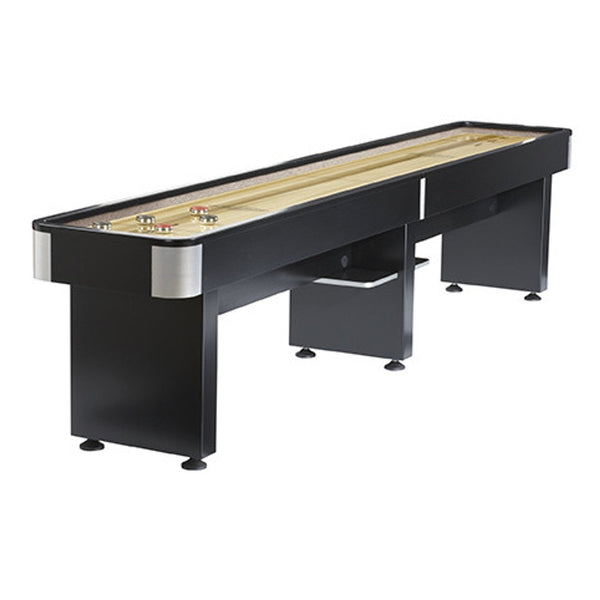 Brunswick Delray II Shuffleboard Table in Black-Shuffleboards-Brunswick-9' Length-Game Room Shop