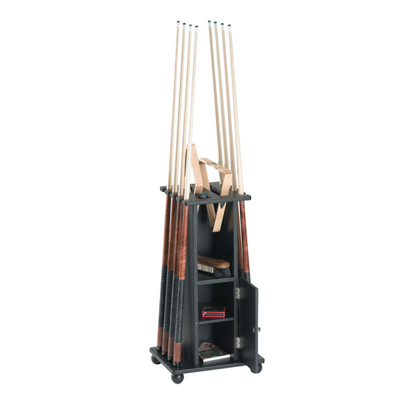 Brunswick Heritage Floor Cue Rack (Various Finish)-Pool Cue Racks & Holders-Brunswick-Rustic Dark Brown-Game Room Shop