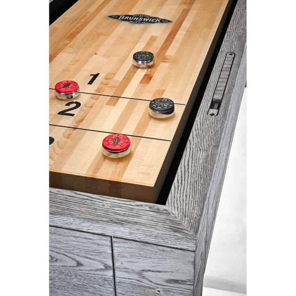 Brunswick Sanibel Shuffleboard Table-Shuffleboards-Brunswick-12' Length-Rustic Grey-Game Room Shop