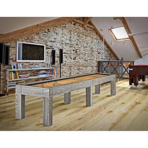 Brunswick Sanibel Shuffleboard Table-Shuffleboards-Brunswick-12' Length-Rustic Grey-Game Room Shop