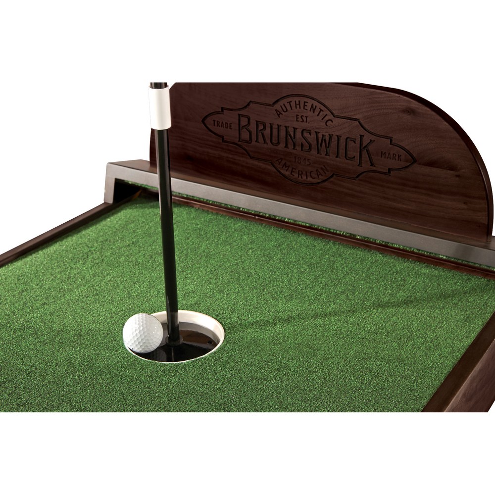 Brunswick The Ross Indoor Putting Green Miniature Golf Set in Espresso-Golf-Brunswick-Game Room Shop