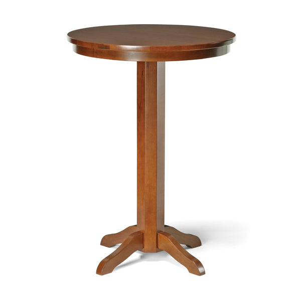 Brunswick Traditional Pub Table with USB Port-Pub Tables-Brunswick-Rustic Dark Brown-Game Room Shop