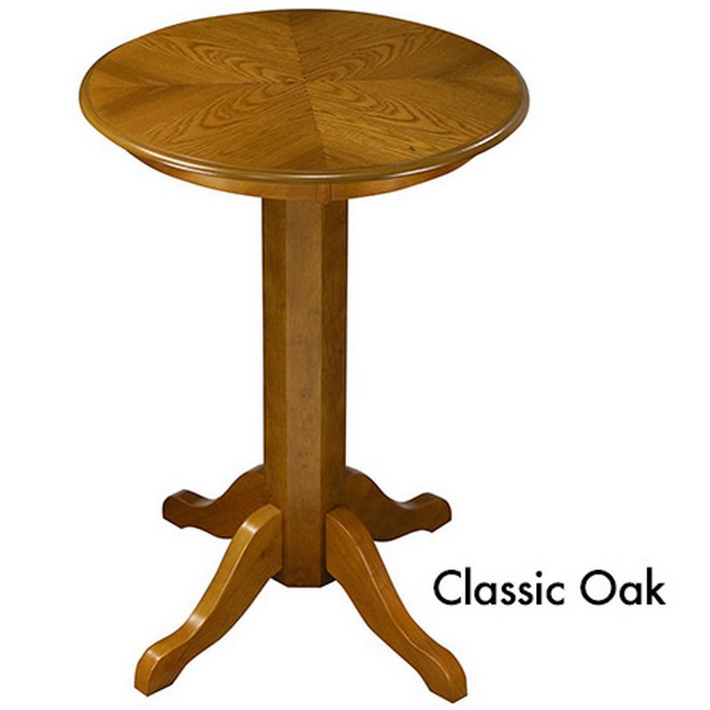 C.L. Bailey The Level Best 30” Pub Table Beveled Pedestal with 4 Legs-Pub Tables-Winslow-Classic Oak-Game Room Shop