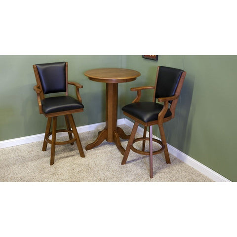 Image of C.L. Bailey The Level Best 30” Pub Table Beveled Pedestal with 4 Legs - Game Room Shop