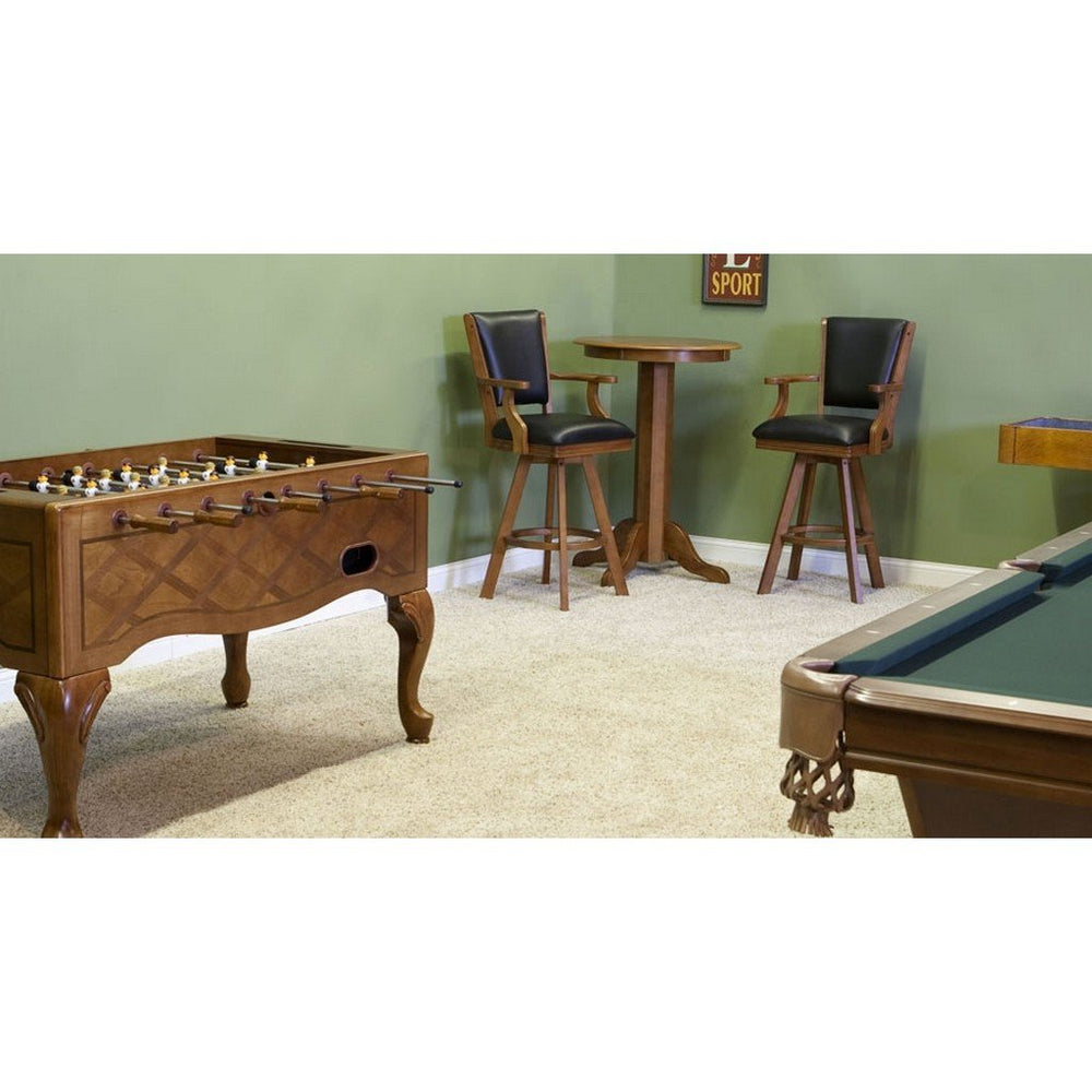 C.L. Bailey The Level Best 30” Pub Table Beveled Pedestal with 4 Legs - Game Room Shop