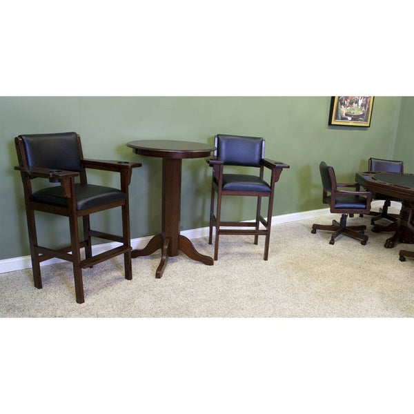 C.L. Bailey The Level Best 30” Pub Table Beveled Pedestal with 4 Legs - Game Room Shop