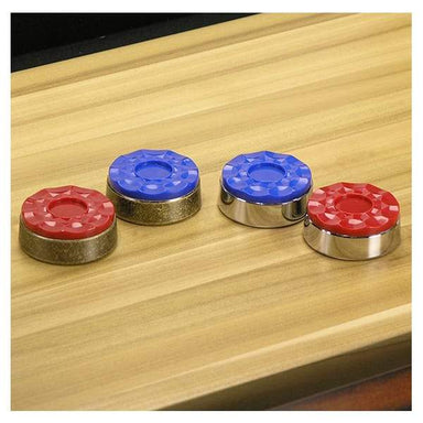 Chrome And Bronze Sigature Shuffleboard Puck Sets - Game Room Shop