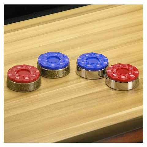 Image of Chrome And Bronze Sigature Shuffleboard Puck Sets - Game Room Shop