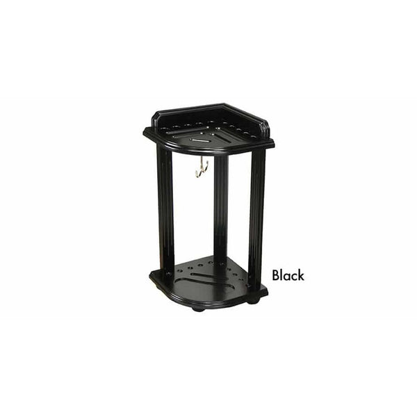 Corner Cue Stand-Pool Cue Racks & Holders-C.L Bailey-Black-Game Room Shop
