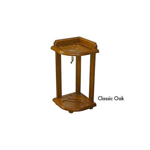 Image of Corner Cue Stand-Pool Cue Racks & Holders-C.L Bailey-Classic Oak-Game Room Shop