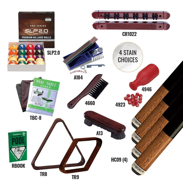 Cue and Case LB Premium Kit Play Package-Billiard Cue Accessories-Cue and Case-Black-Game Room Shop