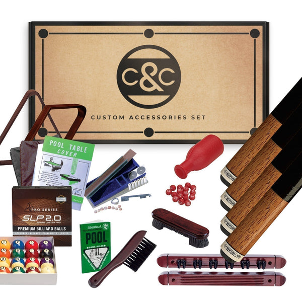 Cue and Case LB Premium Kit Play Package-Billiard Cue Accessories-Cue and Case-Black-Game Room Shop