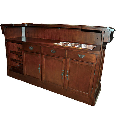 ECI Furniture 2pc Complete Back Bar and Hutch-Bars & Cabinets-ECI Furniture-Game Room Shop
