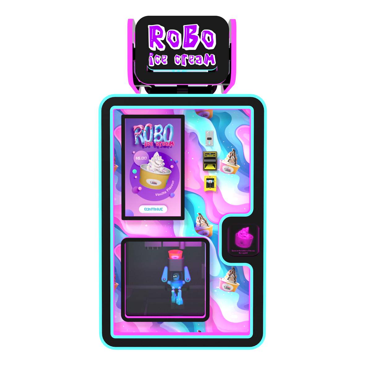 Sweet Robo Ice Cream Machine-Arcade Games-Sweet Robo-F2 Model-Game Room Shop