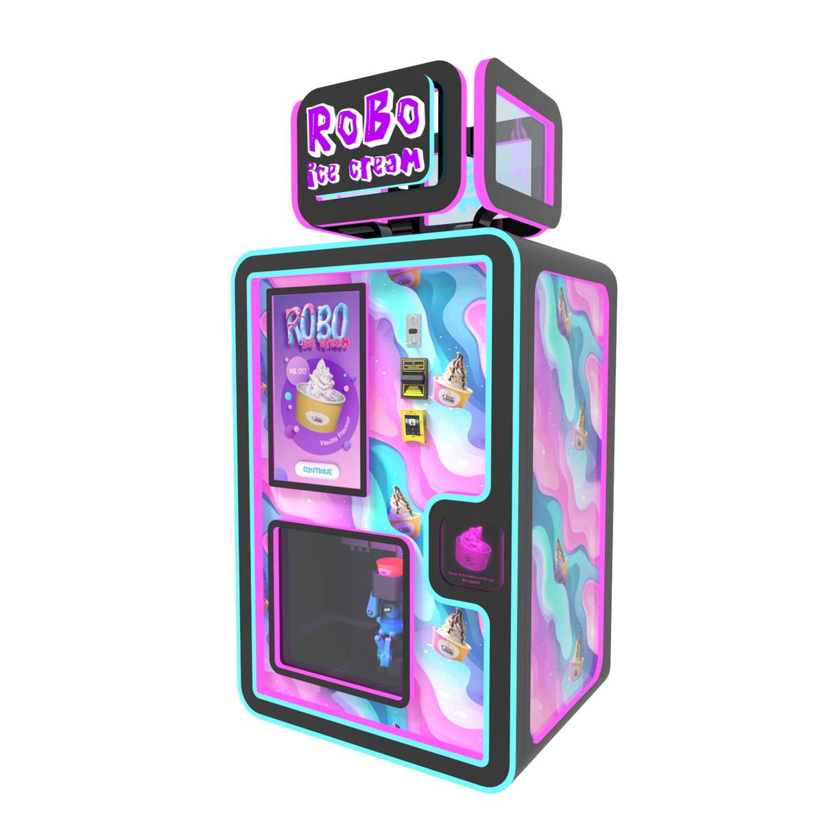 Robo Ice Cream Machine | Automated Soft Serve — Game Room Shop