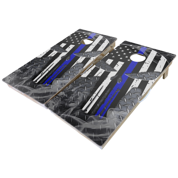 First Responders Theme Cornhole Boards-Cornhole-WGC-Standard Series-Police Punisher-Game Room Shop