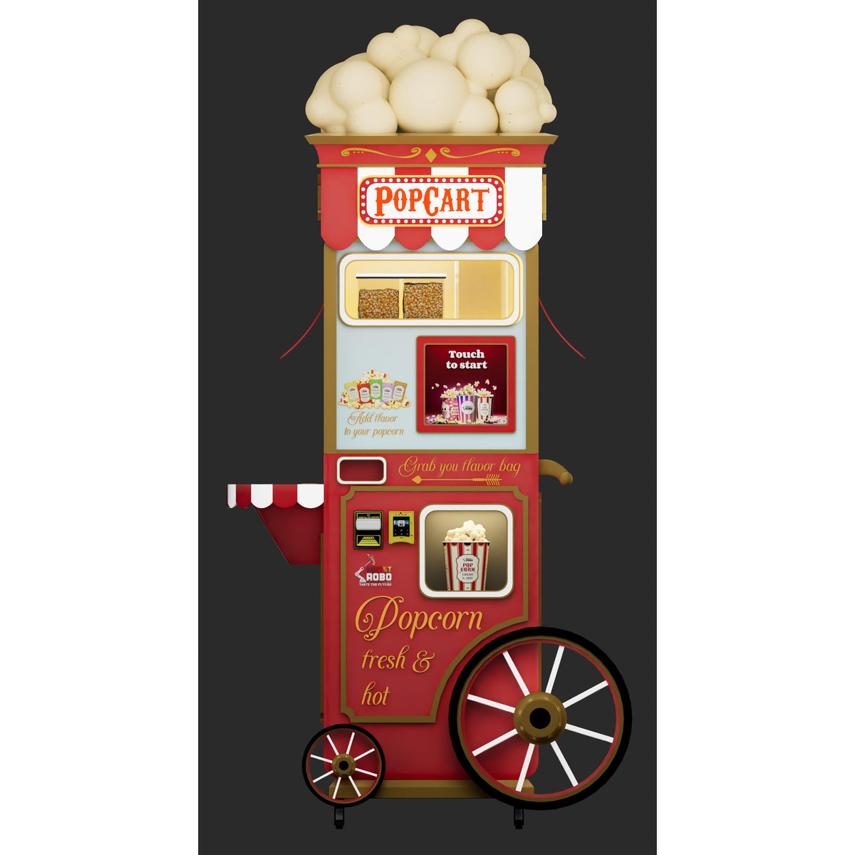 Sweet Robo PopCart | Automated Popcorn Machine — Game Room Shop