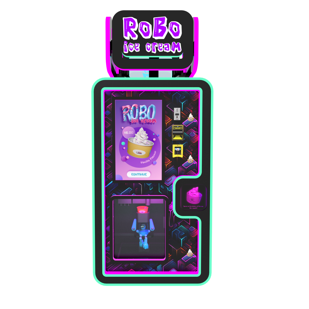 Sweet Robo Ice Cream Machine-Arcade Games-Sweet Robo-F1 Model-Game Room Shop