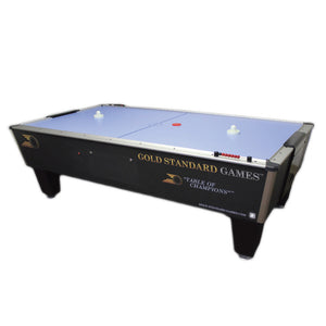 Gold Standard Games Tournament Pro Air Hockey Table Free Play-Game Room Shop-7ft Length-Manual Scoring-Light Blue-Game Room Shop