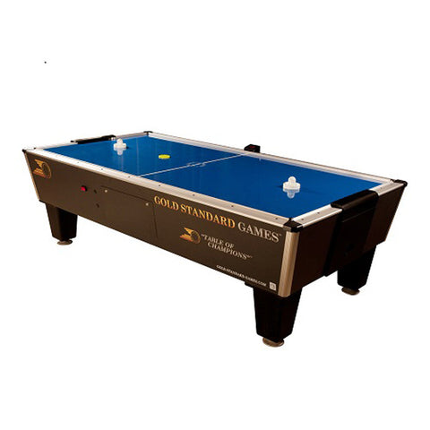 Image of Gold Standard Games Tournament Pro Air Hockey Table Free Play-Game Room Shop-7ft Length-Side Scoring-Dark Blue-Game Room Shop