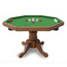 Hathaway Carmelli Kingston Oak/Walnut 3-in-1 Poker Table w/ 4 Arm Chairs-Poker Tables-Hathaway Games-Oak-Game Room Shop