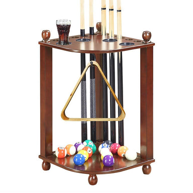 Hathaway Carmelli Regent Corner Floor Cue Rack - Game Room Shop