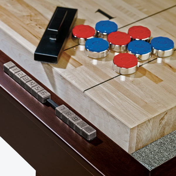 HJ Scott 12 Abbey Shuffleboard Maple PTA8_E / Grey SBA12_AG - Game Room Shop