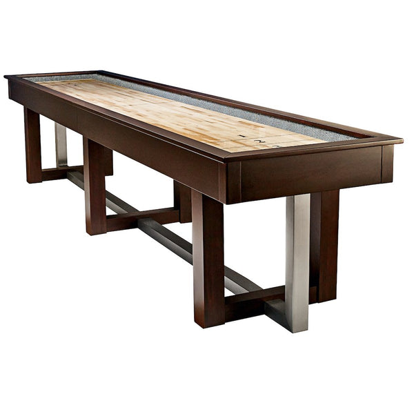 HJ Scott 12 Abbey Shuffleboard Maple PTA8_E / Grey SBA12_AG - Game Room Shop