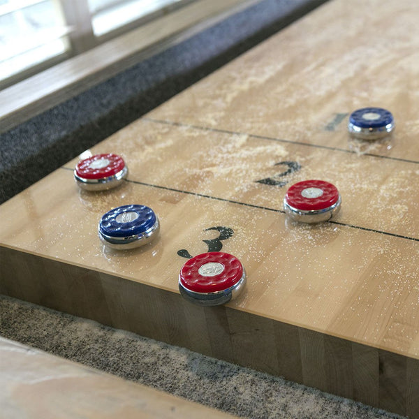HJ Scott 12 Abbey Shuffleboard Maple PTA8_E / Grey SBA12_AG - Game Room Shop