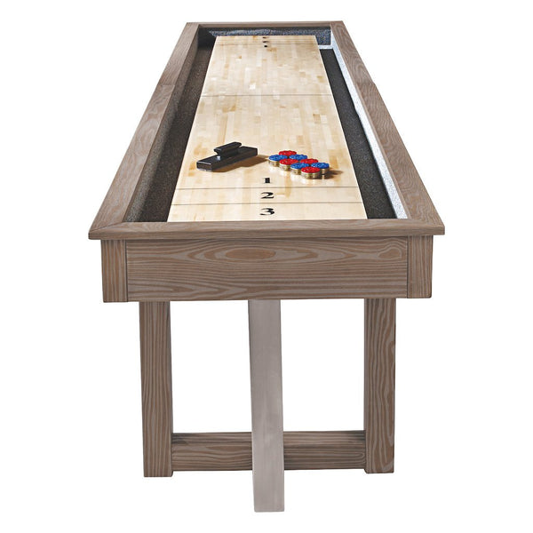HJ Scott 12 Abbey Shuffleboard Maple PTA8_E / Grey SBA12_AG - Game Room Shop