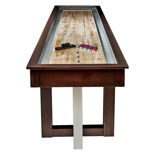 HJ Scott 12 Abbey Shuffleboard Maple PTA8_E / Grey SBA12_AG - Game Room Shop