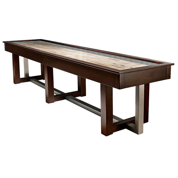HJ Scott 12 Abbey Shuffleboard Maple PTA8_E / Grey SBA12_AG - Game Room Shop