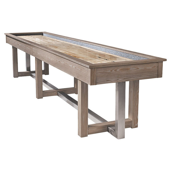 HJ Scott 12 Abbey Shuffleboard Maple PTA8_E / Grey SBA12_AG - Game Room Shop