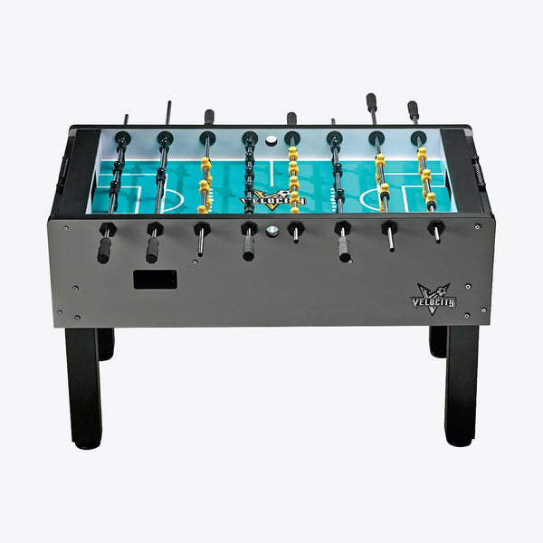 HJ Scott Velocity Foosball Table Silver VF5000 - Game Room Shop