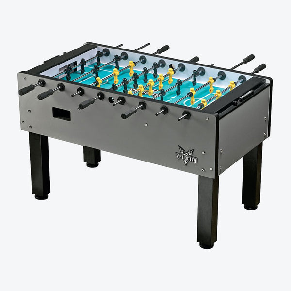HJ Scott Velocity Foosball Table Silver VF5000 - Game Room Shop
