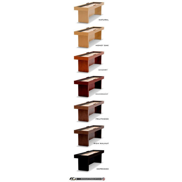 Hudson Berkeley Shuffleboard Table 9'-22' with Custom Stain Options - Game Room Shop