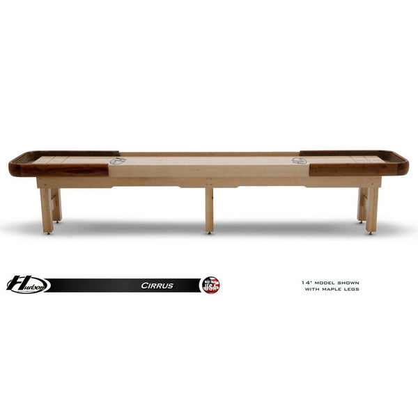 Hudson Cirrus Shuffleboard Table 9'-22' Indoor/Outdoor with Custom Wood Options - Game Room Shop