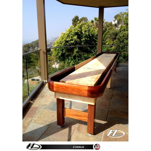 Hudson Cirrus Shuffleboard Table 9'-22' Indoor/Outdoor with Custom Wood Options - Game Room Shop
