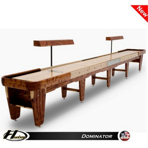 Hudson Dominator Shuffleboard Table 9'-22' Lengths with Custom Stain Options