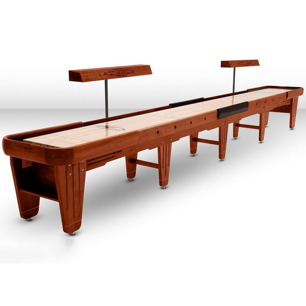 Hudson Dominator Shuffleboard Table 9'-22' Lengths with Custom Stain Options - Game Room Shop